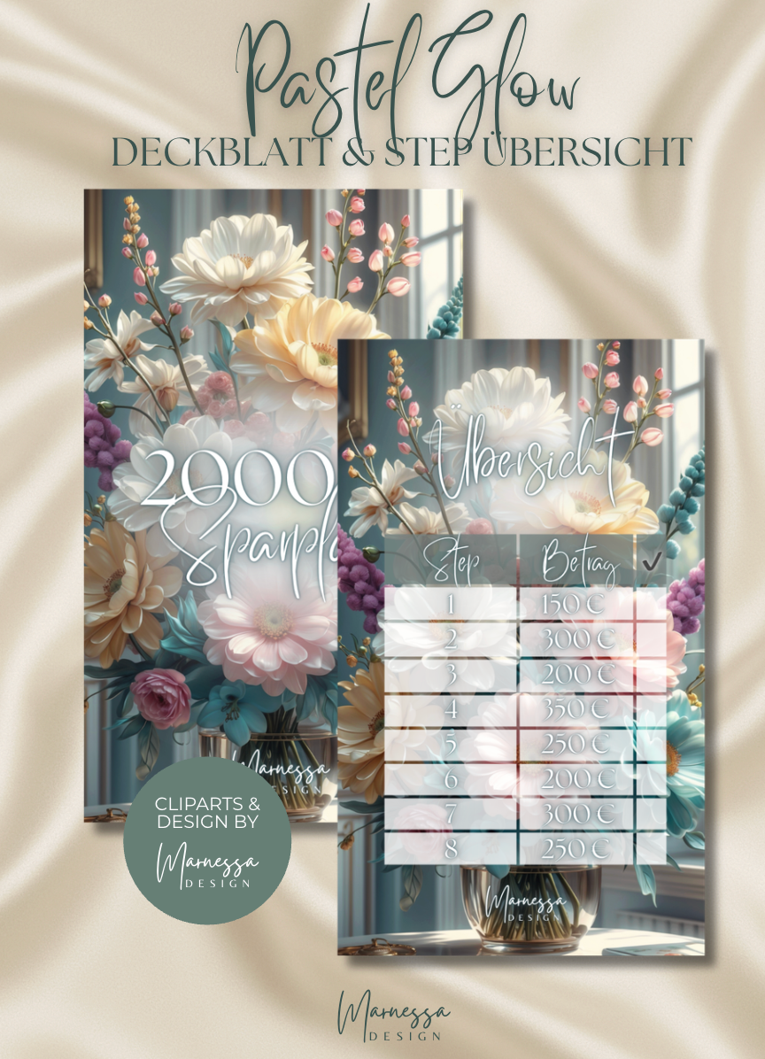 2000 € SPARPLAN | BUNDLE "PASTEL GLOW" | matt foliert