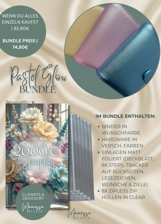 2000 € SPARPLAN | BUNDLE "PASTEL GLOW" | matt foliert
