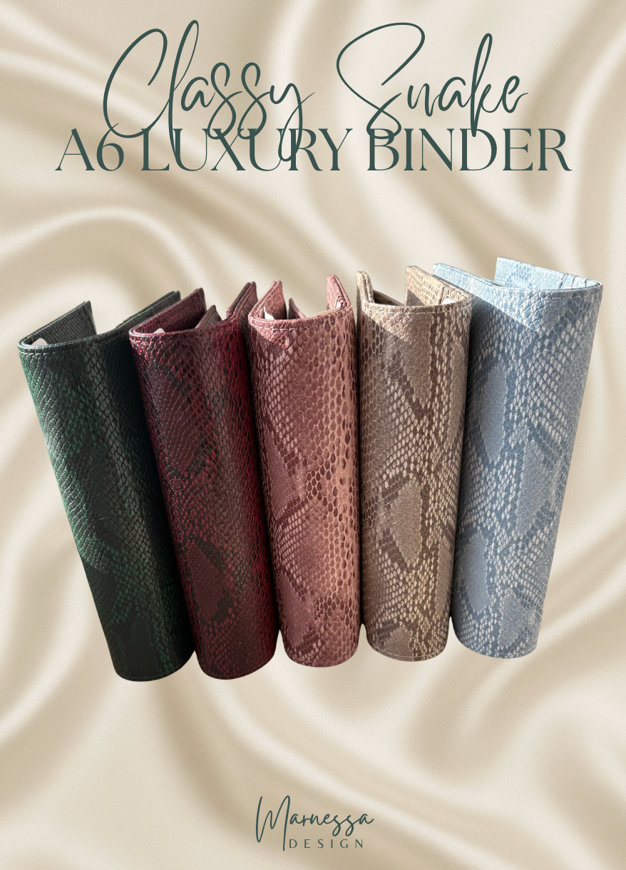 A6 Luxury Binder mit Flyleaf | CLASSY SNAKE