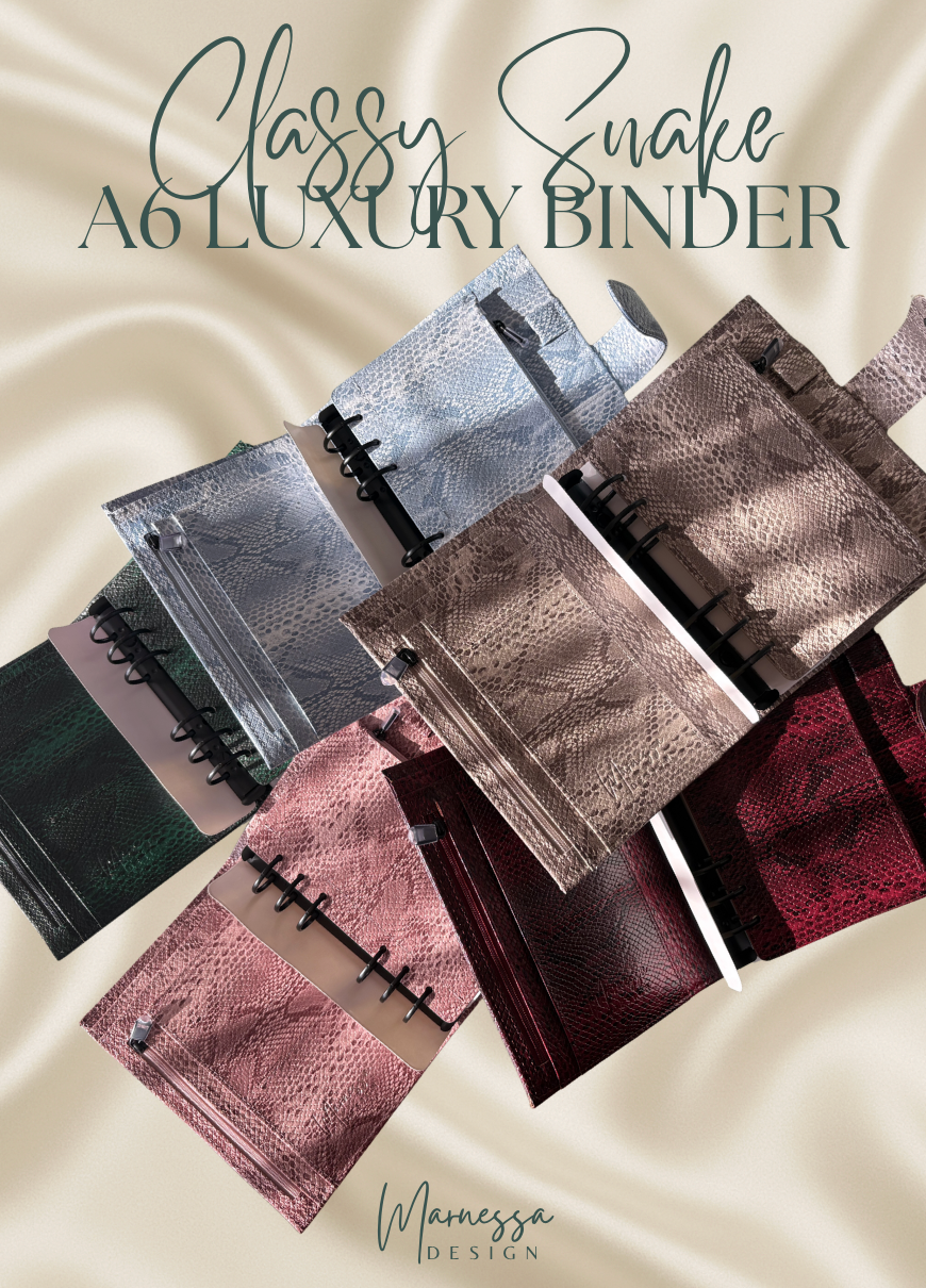 A6 Luxury Binder mit Flyleaf | CLASSY SNAKE