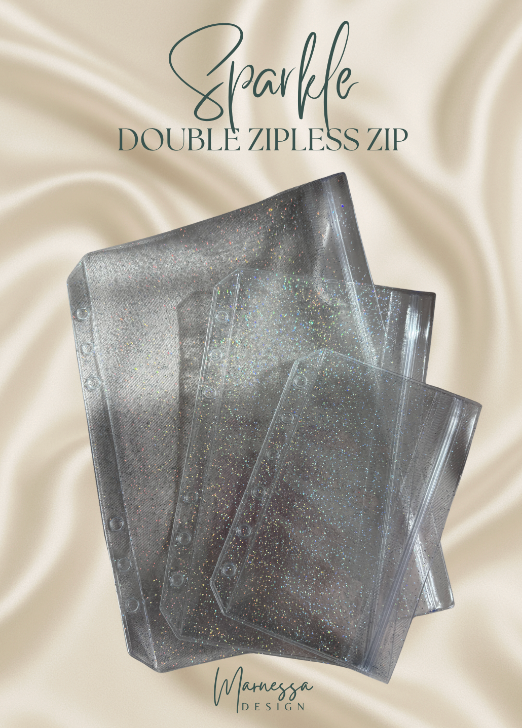 Umschläge DOUBLE Zipless Zip | SPARKLE