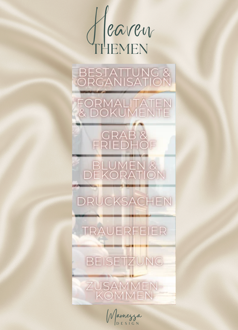 4000 € Sparplan | EINLAGEN "HEAVEN" | matt foliert | A6