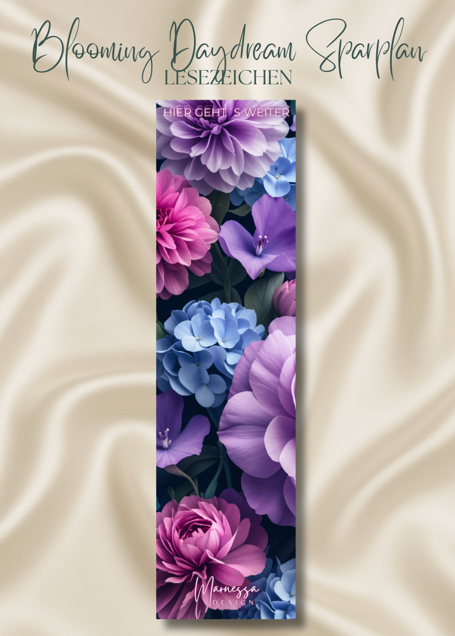 3000 € Sparplan | EINLAGEN "BLOOMING DAYDREAM" | matt foliert | A6