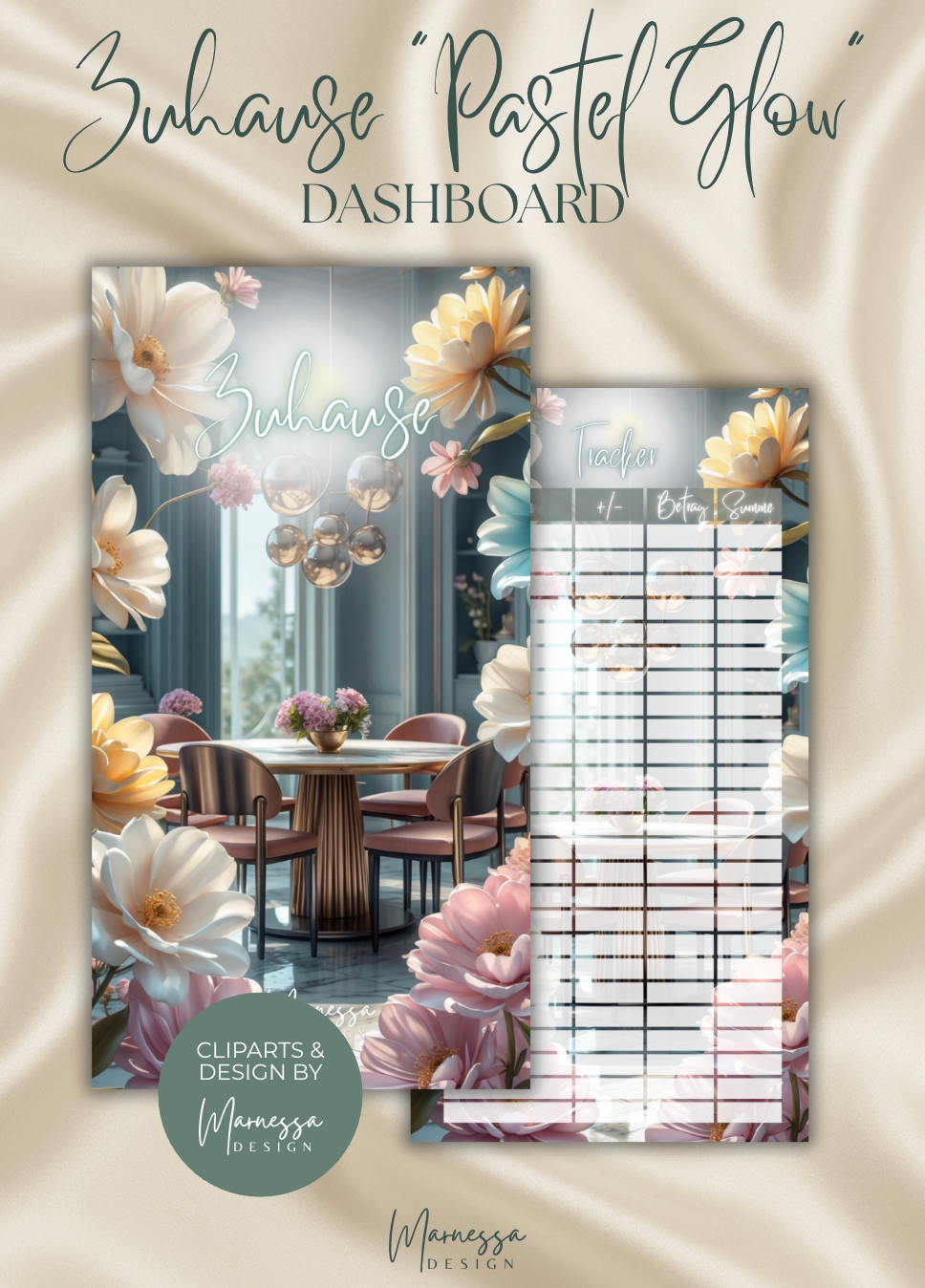 DASHBOARD BUNDLE "PASTEL GLOW" | 10 Stk. | matt foliert