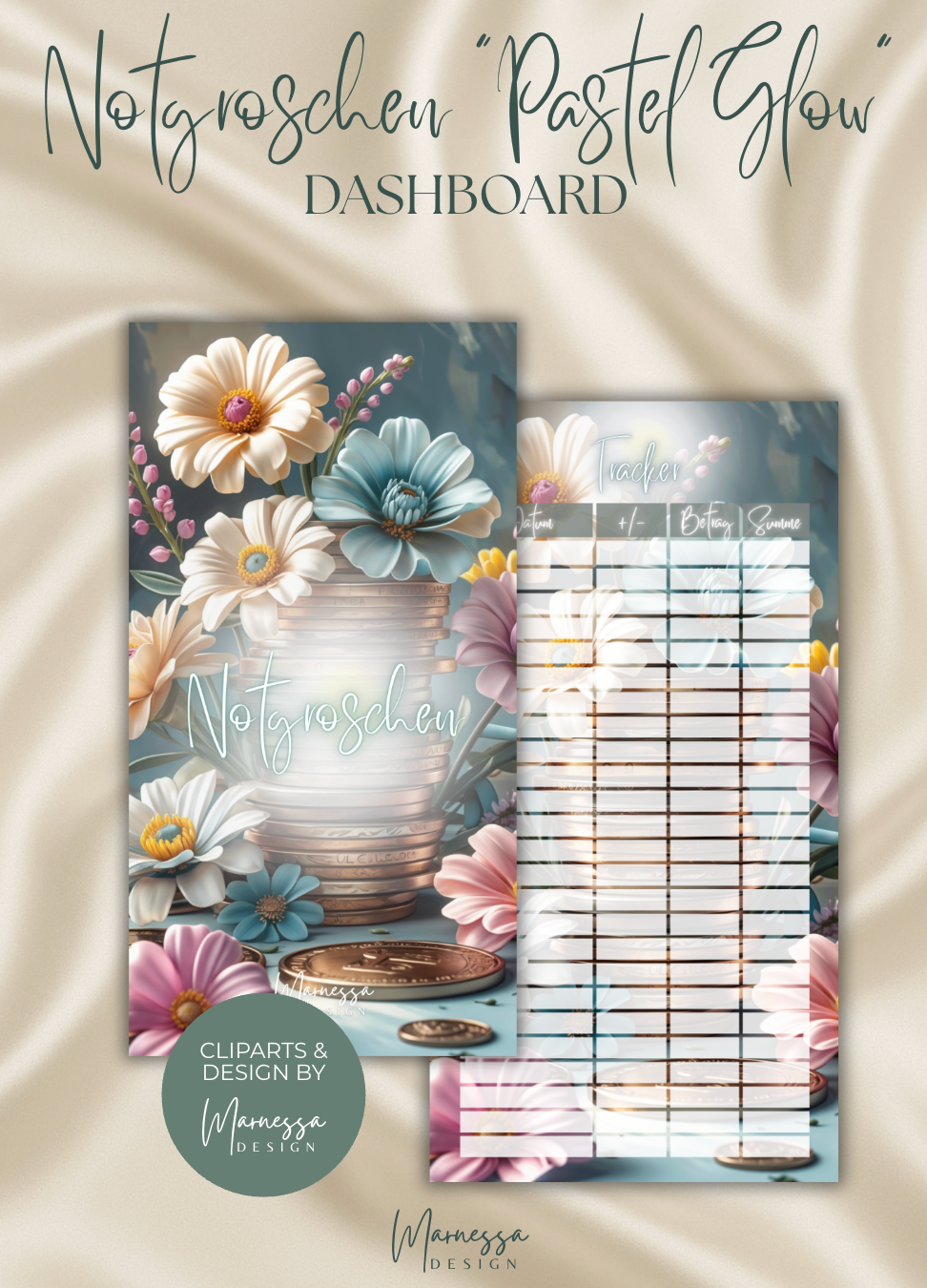 DASHBOARD BUNDLE "PASTEL GLOW" | 10 Stk. | matt foliert