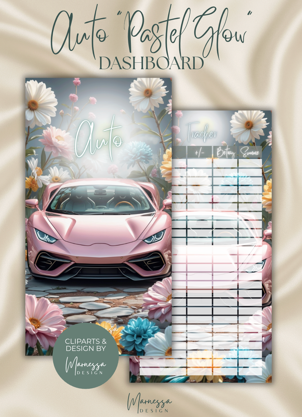 DASHBOARD BUNDLE "PASTEL GLOW" | 10 Stk. | matt foliert