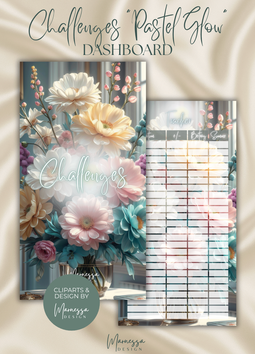 DASHBOARD BUNDLE "PASTEL GLOW" | 10 Stk. | matt foliert