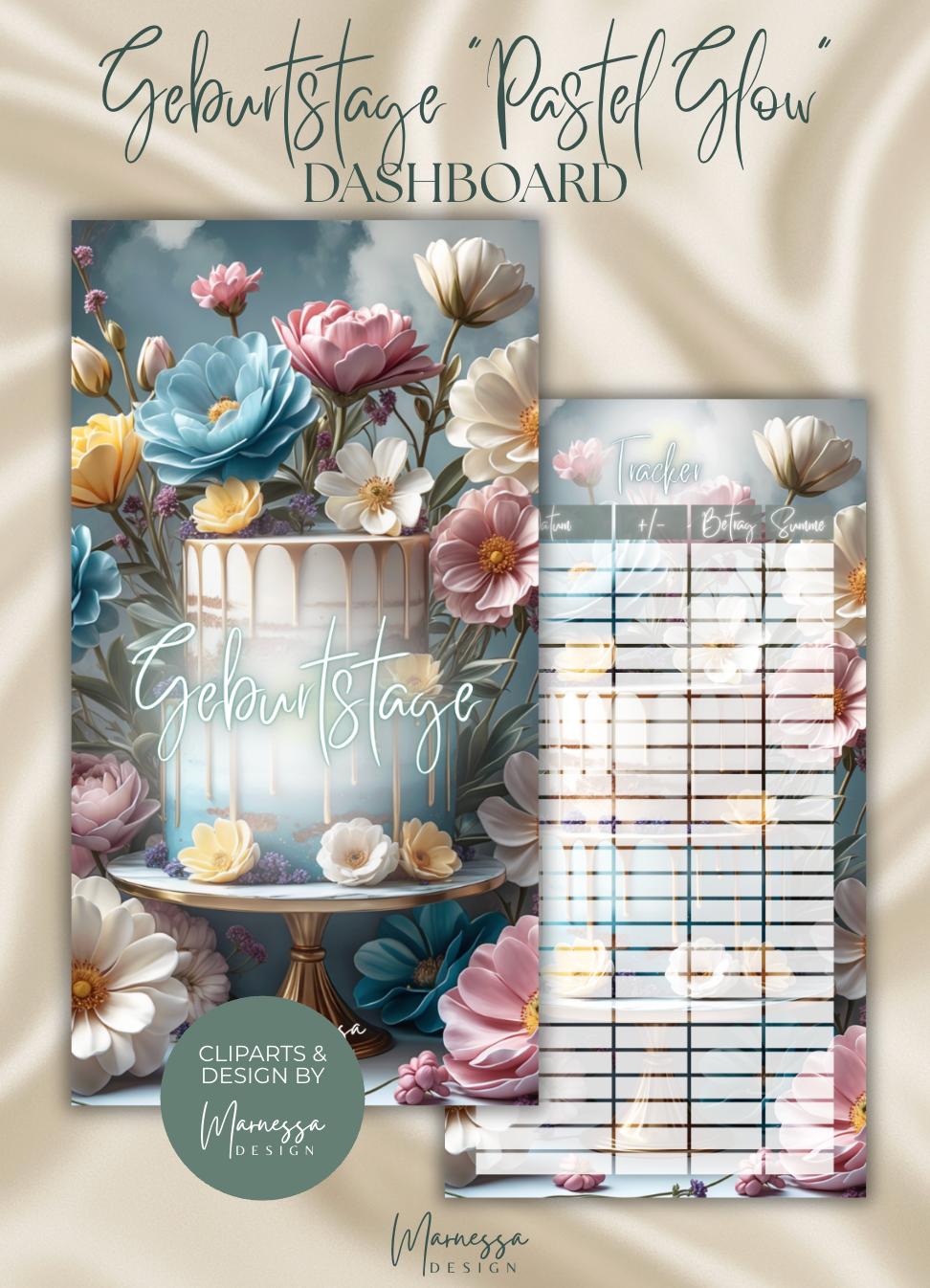 DASHBOARD BUNDLE "PASTEL GLOW" | 10 Stk. | matt foliert