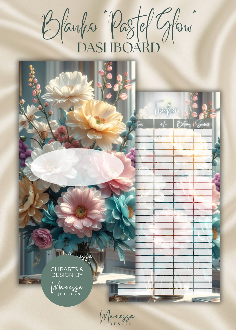 DASHBOARD BUNDLE "PASTEL GLOW" | 10 Stk. | matt foliert