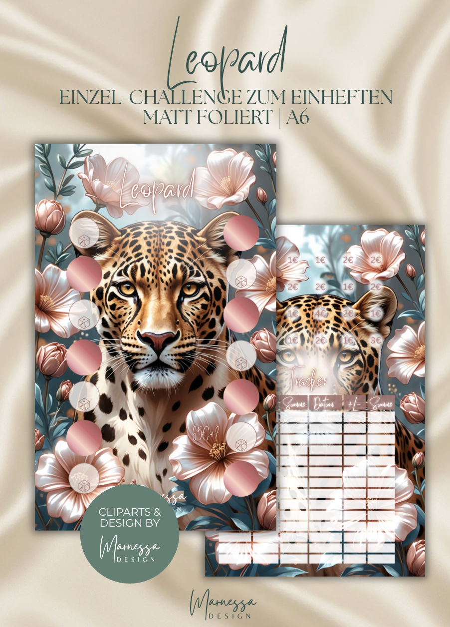 ANIMALS COLLECTION | Einzel-Challenges zum einheften | matt foliert | A6