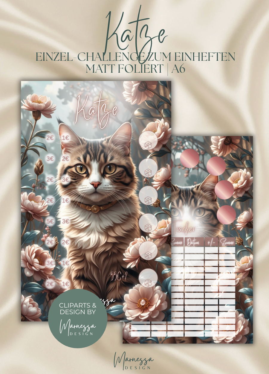 ANIMALS COLLECTION | Einzel-Challenges zum einheften | matt foliert | A6