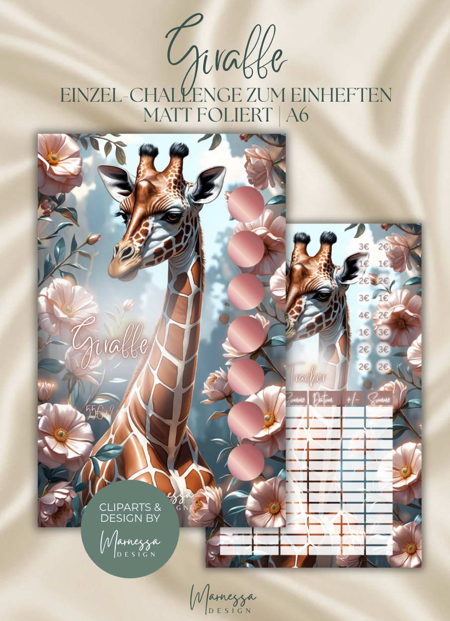 ANIMALS COLLECTION | Einzel-Challenges zum einheften | matt foliert | A6