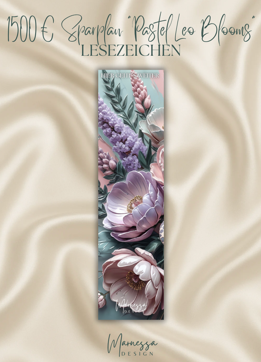 1500 € SPARPLAN | BUNDLE "PASTEL LEO BLOOMS" | matt foliert | A6