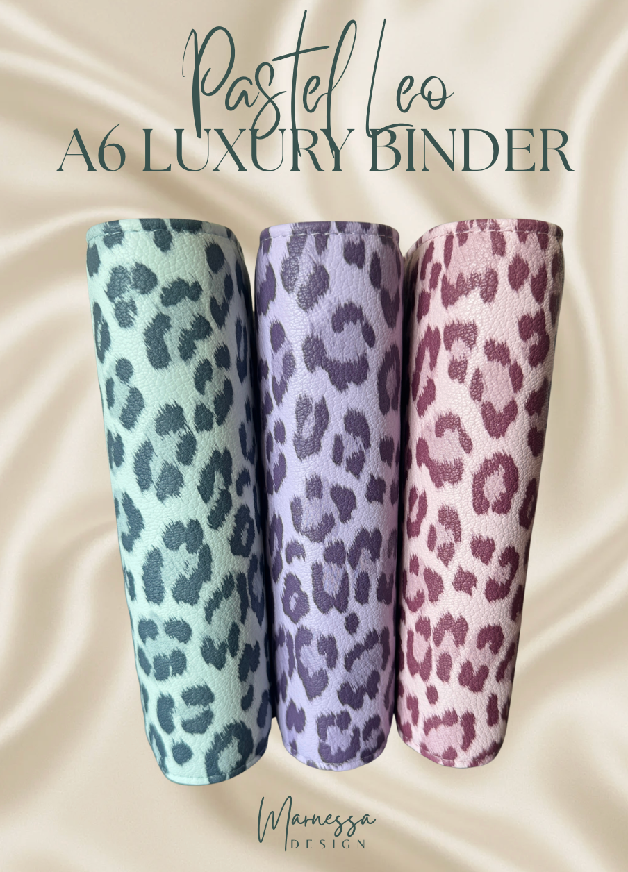 A6 Luxury Binder mit Flyleaf | PASTEL LEO