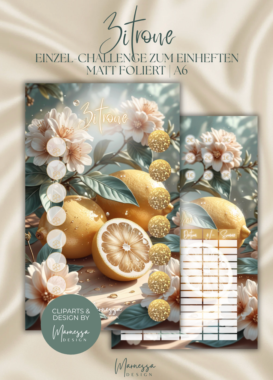 FOOD & DRINKS COLLECTION | Einzel-Challenges zum einheften | matt foliert | A6