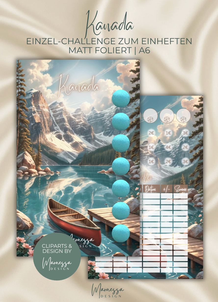 TRAVEL DREAMS COLLECTION | Einzel-Challenges zum einheften | matt foliert | A6