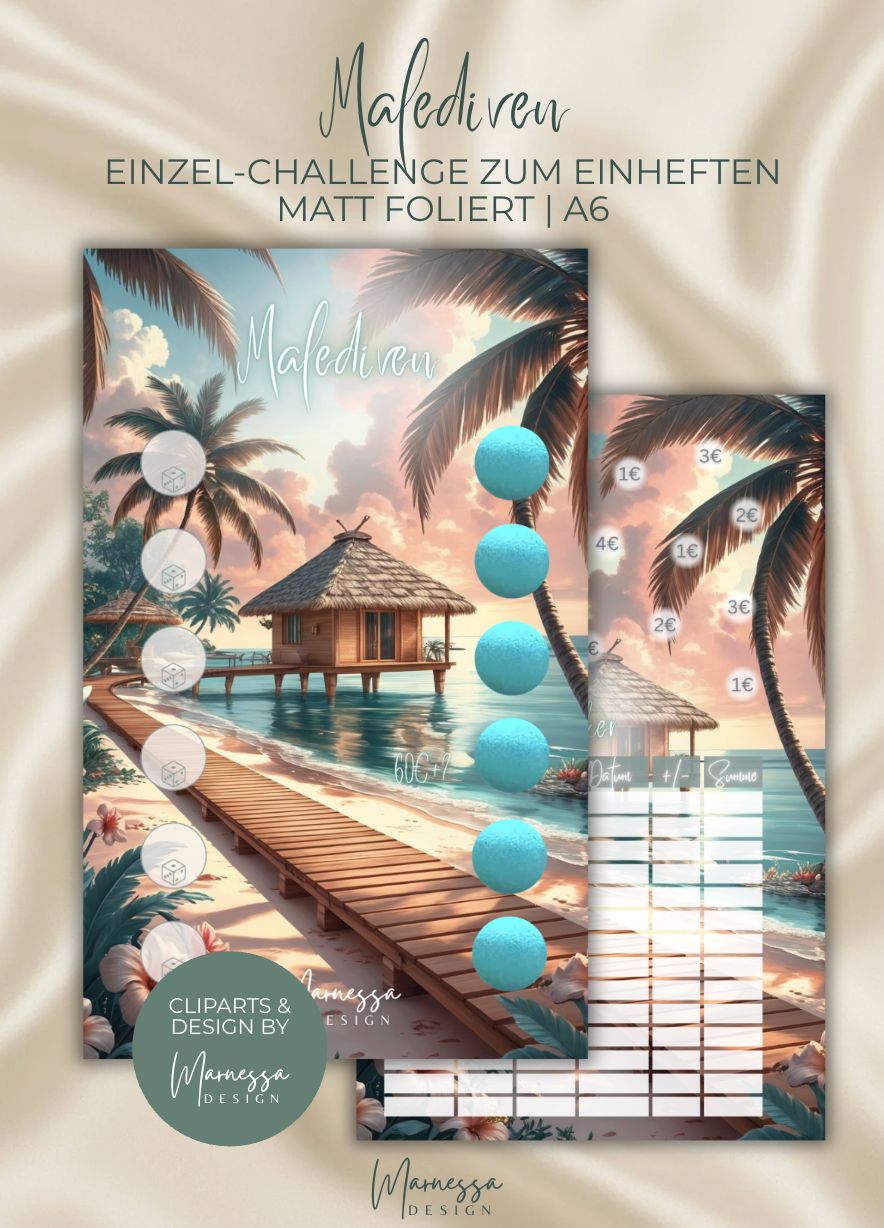 TRAVEL DREAMS COLLECTION | Einzel-Challenges zum einheften | matt foliert | A6