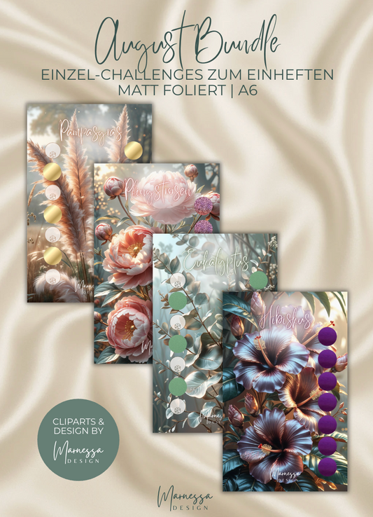 BOTANICAL COLLECTION | Einzel-Challenges zum einheften | matt foliert | A6