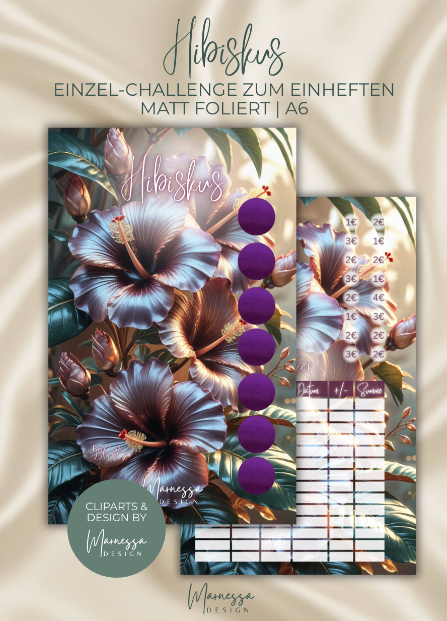 BOTANICAL COLLECTION | Einzel-Challenges zum einheften | matt foliert | A6