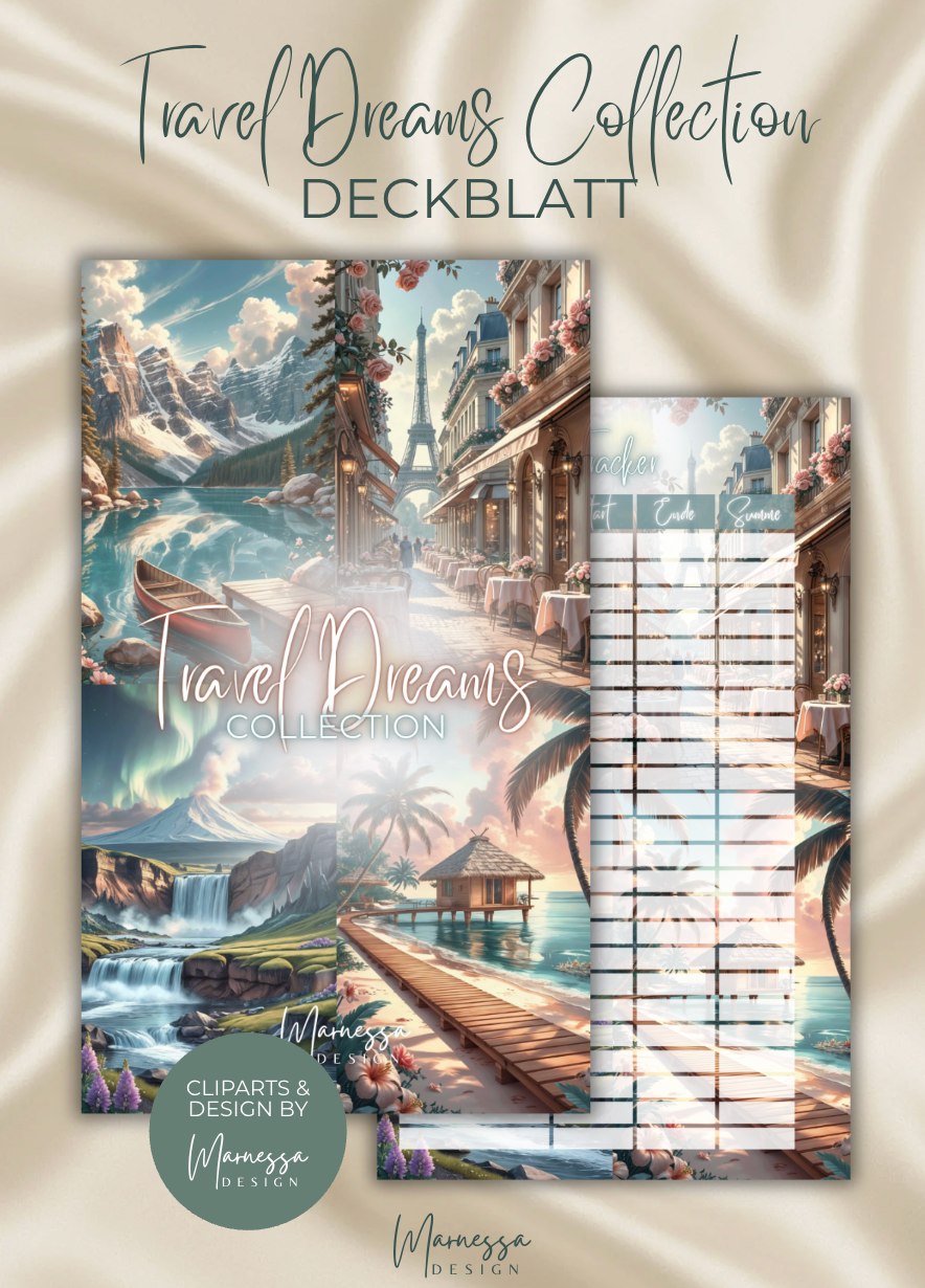 TRAVEL DREAMS COLLECTION | Einzel-Challenges zum einheften | matt foliert | A6