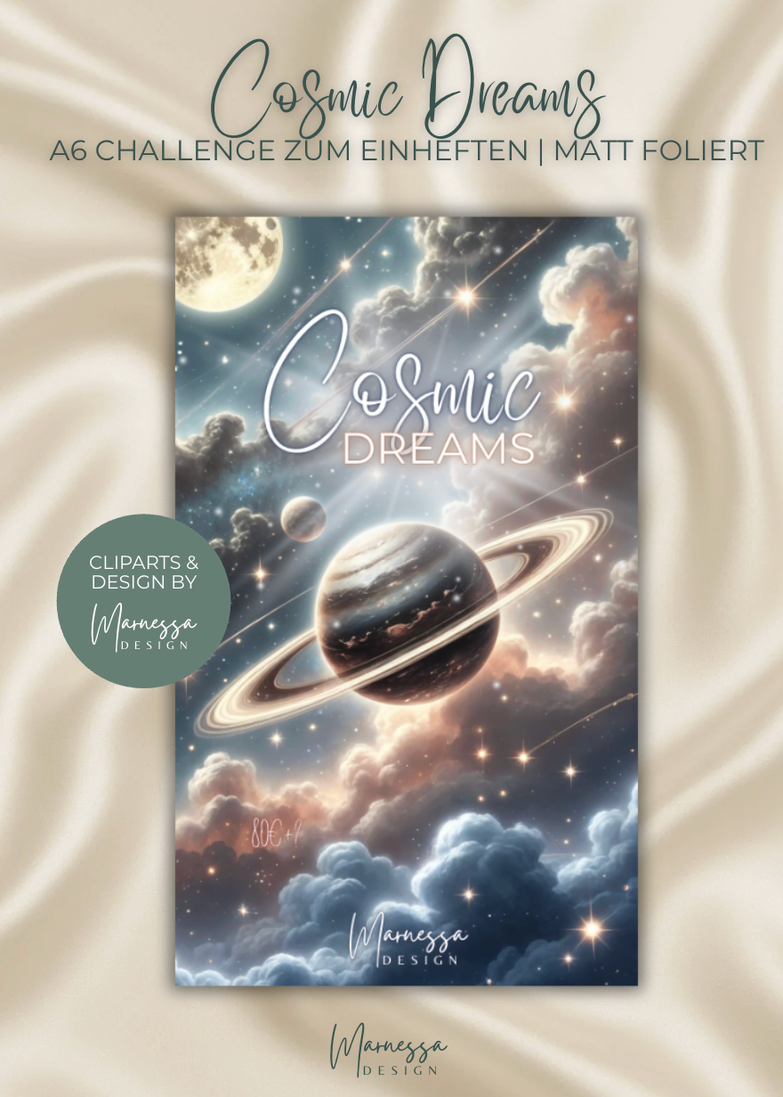 COSMIC DREAMS  | Sparchallenge zum einheften | Sparweg | matt foliert | A6