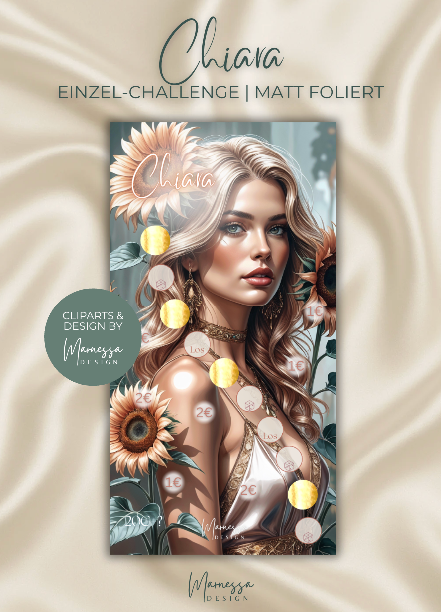CHIARA | Einzel-Challenge | Sparchallenge | matt foliert | A6