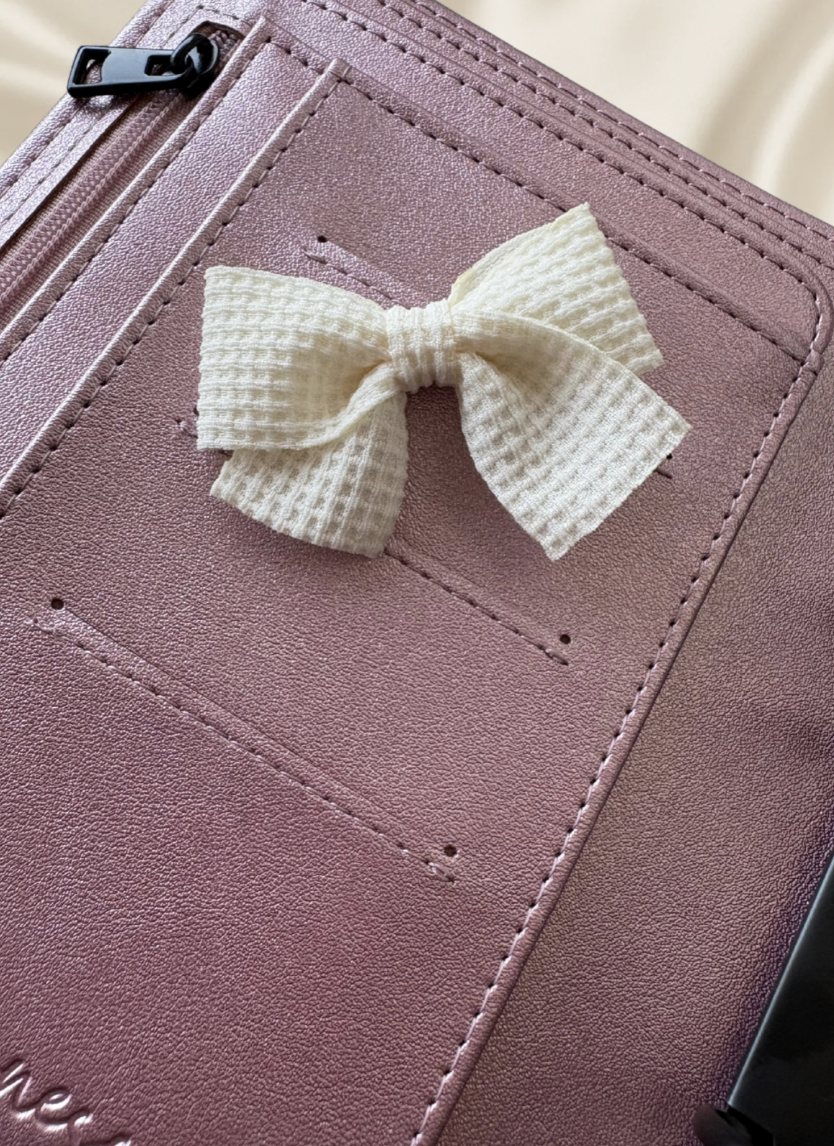 DECORATIONS BOWS "MINI WAFFEL" | mit Spange