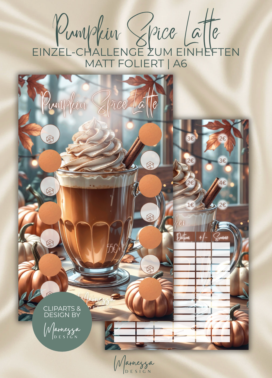 HERBST COLLECTION | Einzel-Challenges zum einheften | matt foliert | A6
