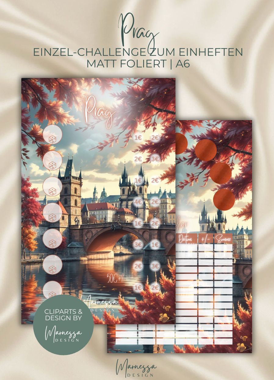 HERBST COLLECTION | Einzel-Challenges zum einheften | matt foliert | A6