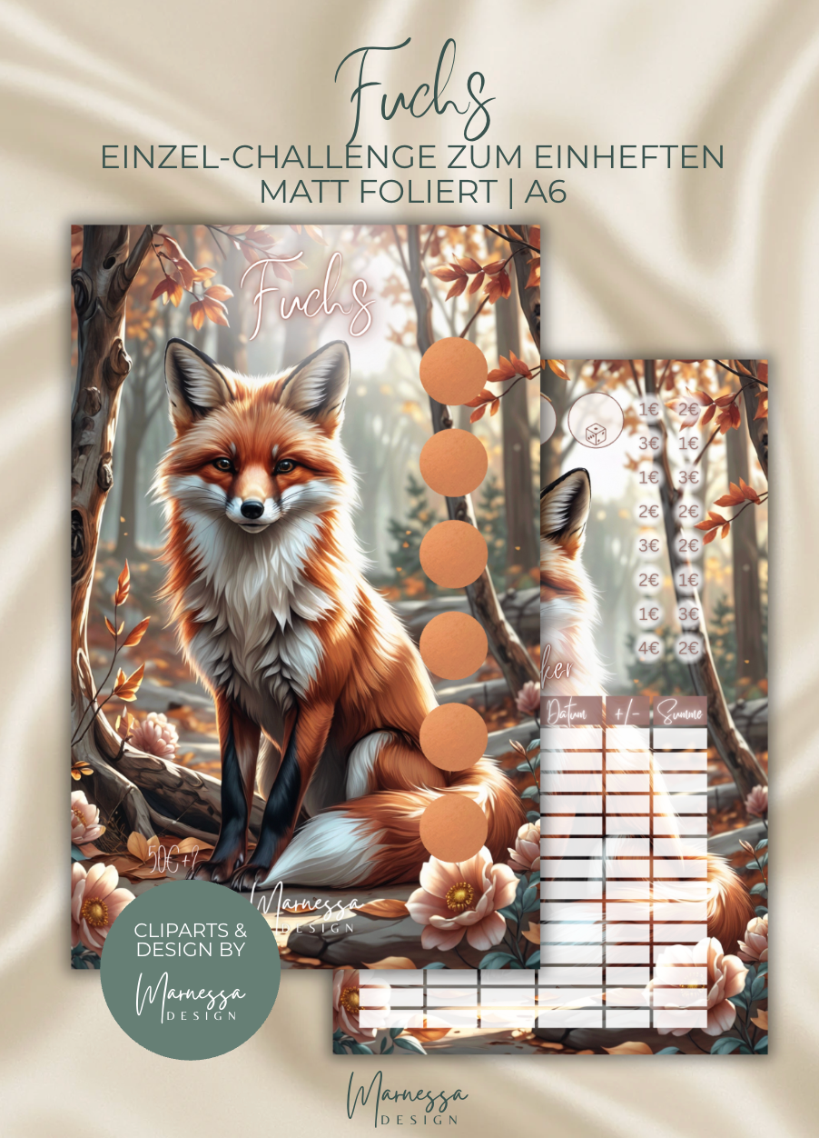 HERBST COLLECTION | Einzel-Challenges zum einheften | matt foliert | A6