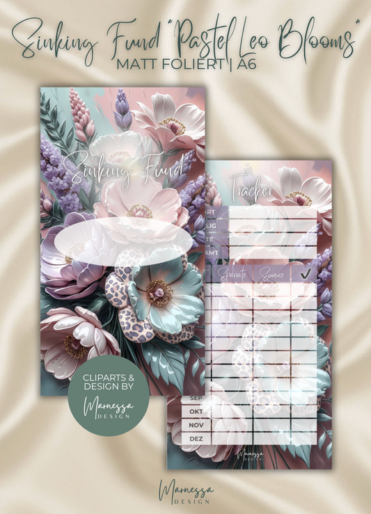 PASTEL LEO BLOOMS | Sinking Fund Tracker | matt foliert | A6