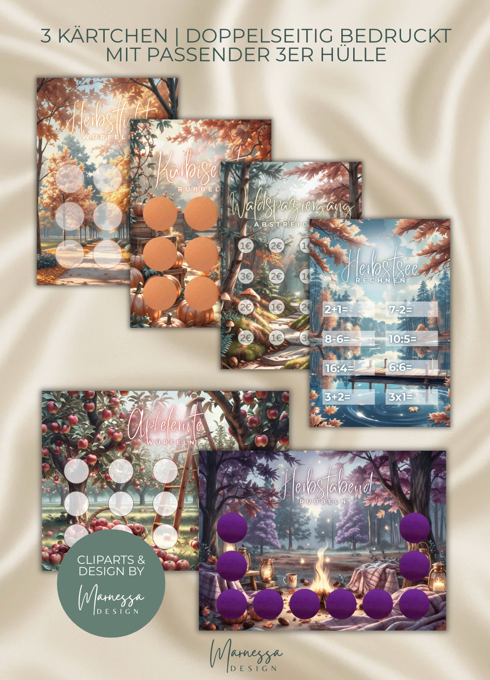 AUTUMN DAYS  | Sparchallenge zum einheften | matt foliert | A5