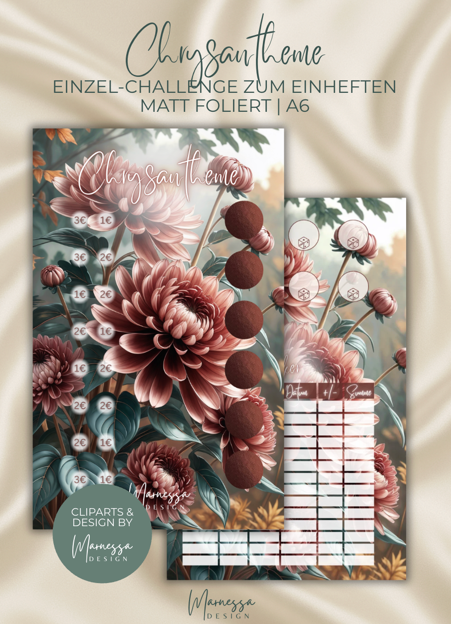 HERBST COLLECTION | Einzel-Challenges zum einheften | matt foliert | A6