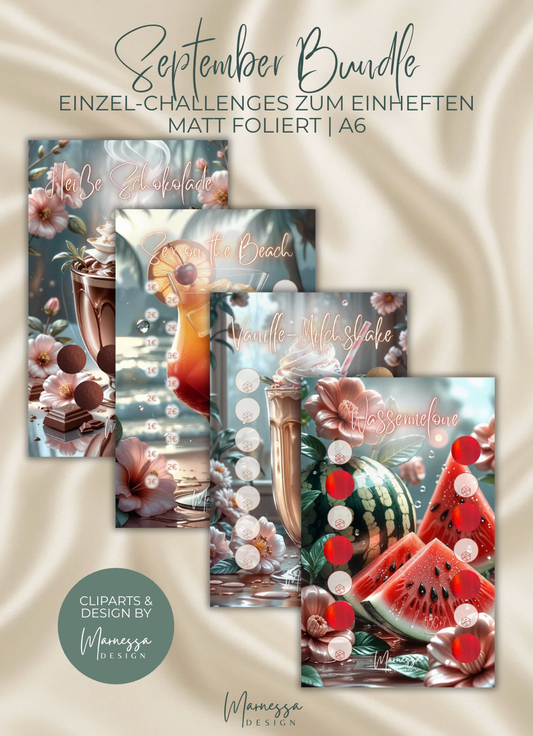 FOOD & DRINKS COLLECTION | Einzel-Challenges zum einheften | matt foliert | A6