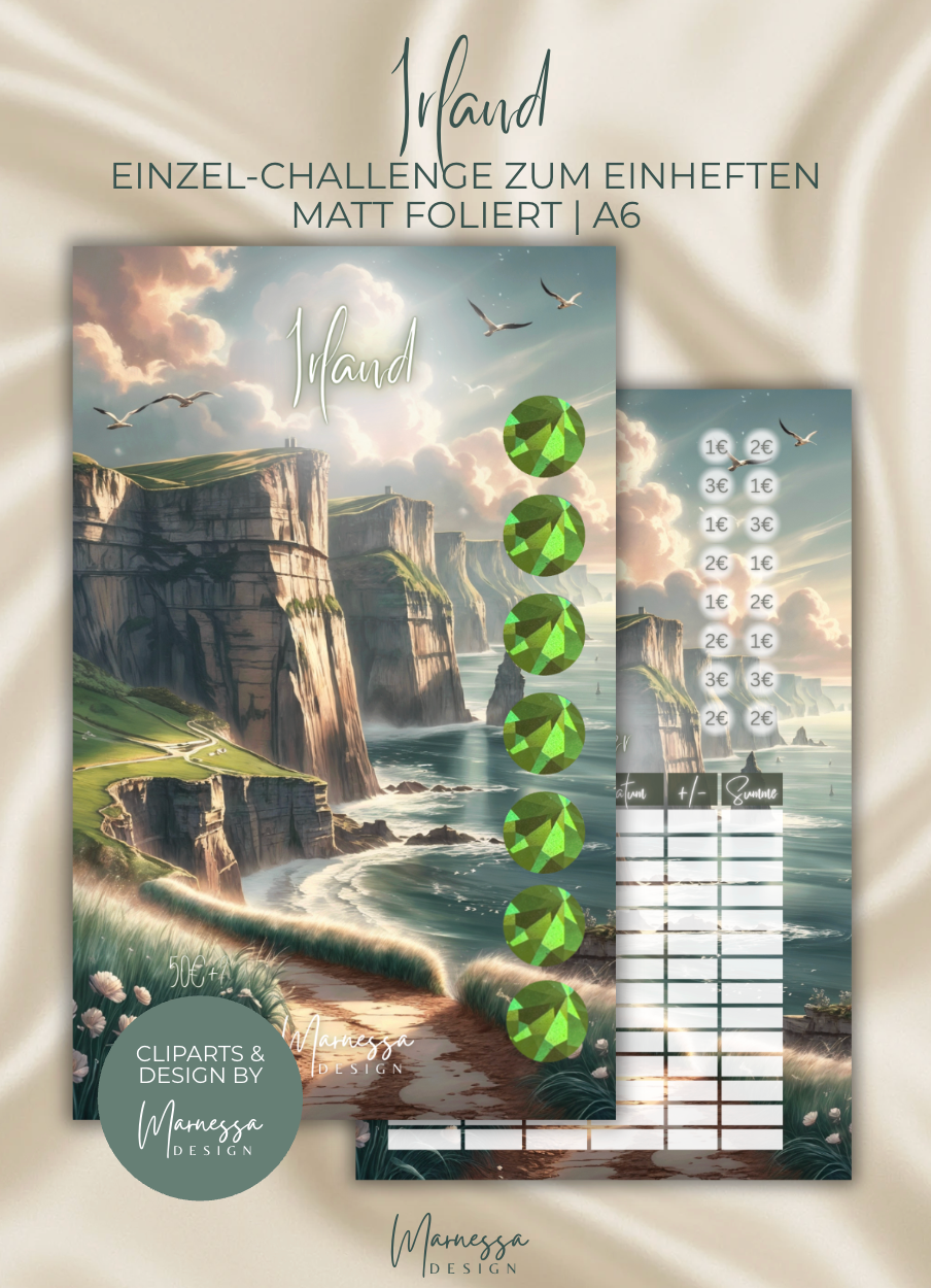 TRAVEL DREAMS COLLECTION | Einzel-Challenges zum einheften | matt foliert | A6
