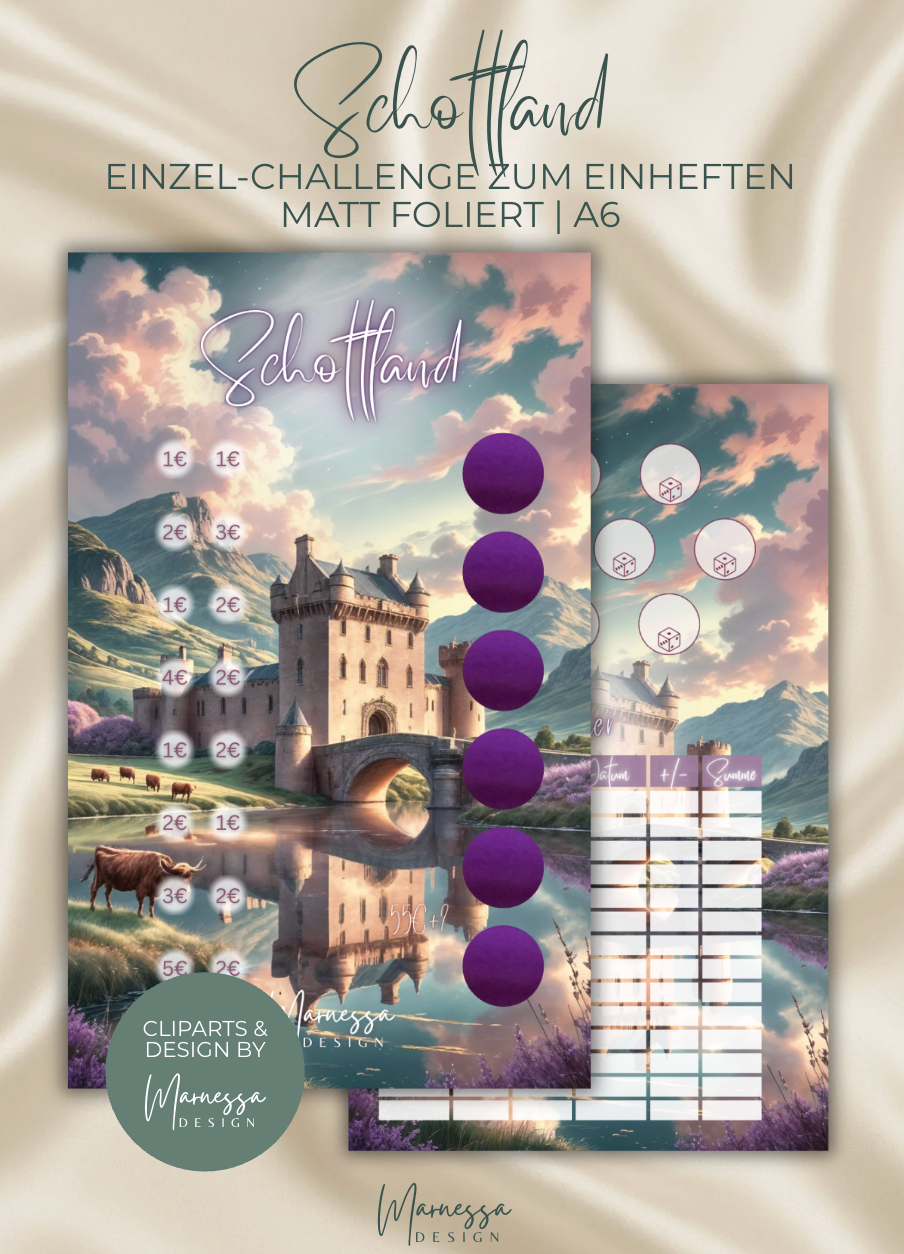 TRAVEL DREAMS COLLECTION | Einzel-Challenges zum einheften | matt foliert | A6