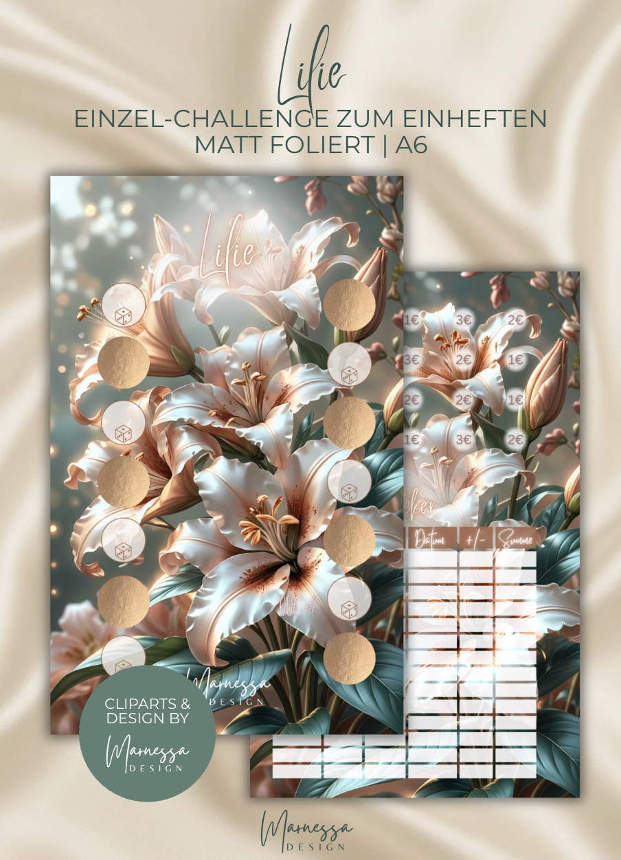 BOTANICAL COLLECTION | Einzel-Challenges zum einheften | matt foliert | A6