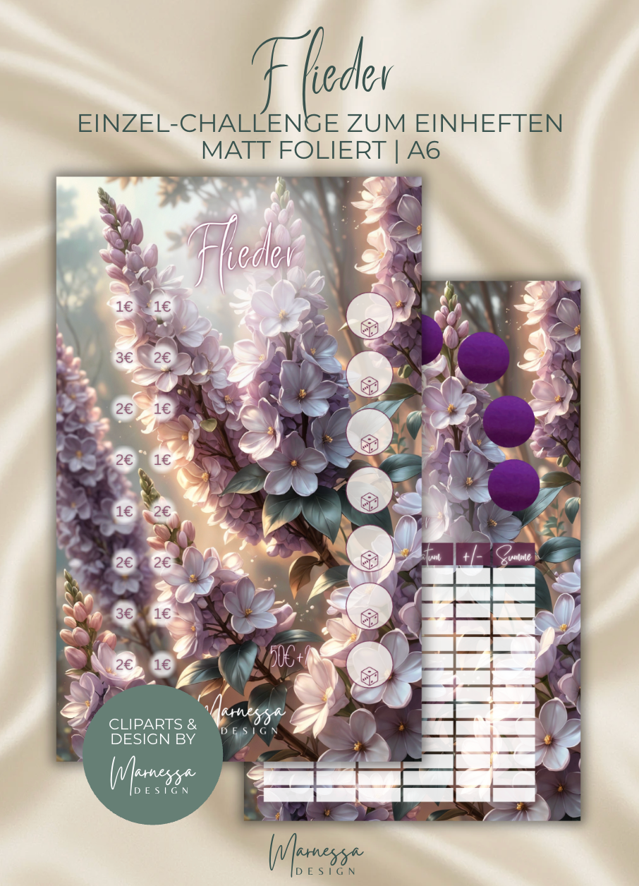BOTANICAL COLLECTION | Einzel-Challenges zum einheften | matt foliert | A6