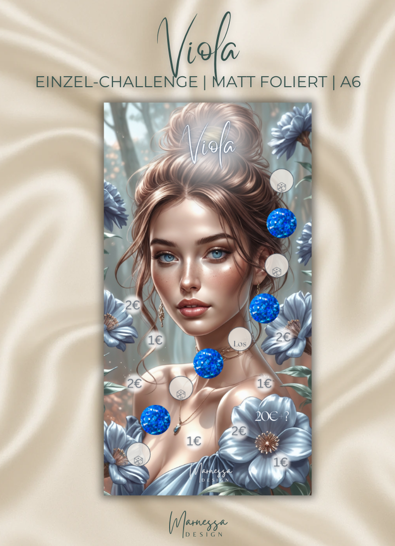 VIOLA | Einzel-Challenge | Sparchallenge | matt foliert | A6