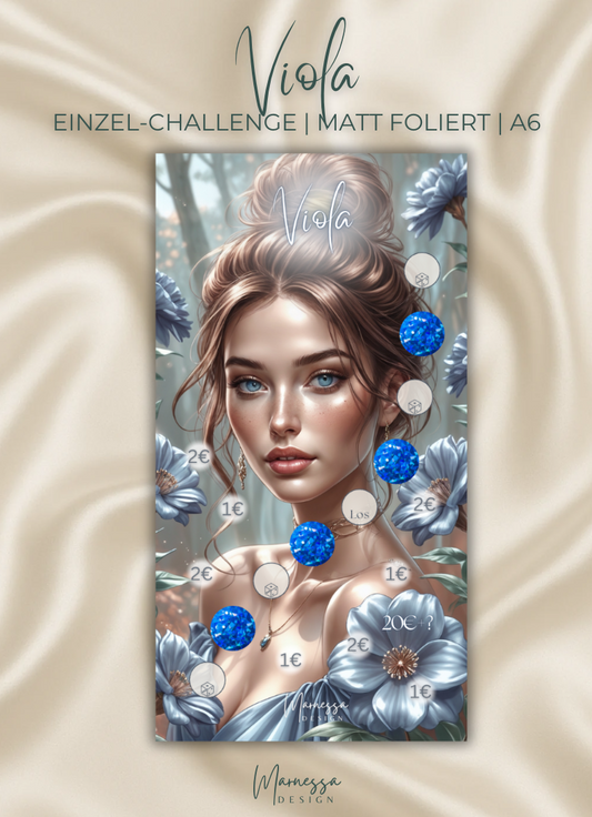 VIOLA | Einzel-Challenge | Sparchallenge | matt foliert | A6