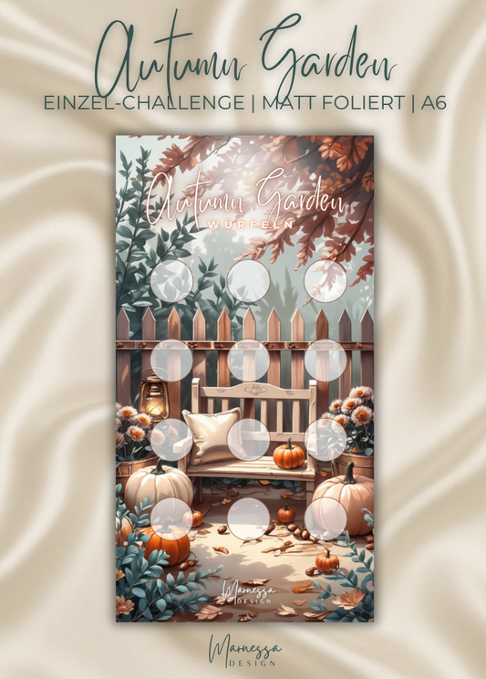 AUTUMN GARDEN | Einzel-Challenge | Sparchallenge | matt foliert | A6