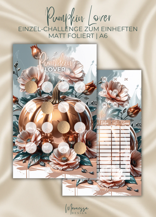 PUMPKIN LOVER | Einzel-Challenge zum einheften | matt foliert | A6