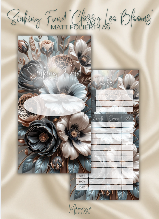 CLASSY LEO BLOOMS | Sinking Fund Tracker | matt foliert | A6