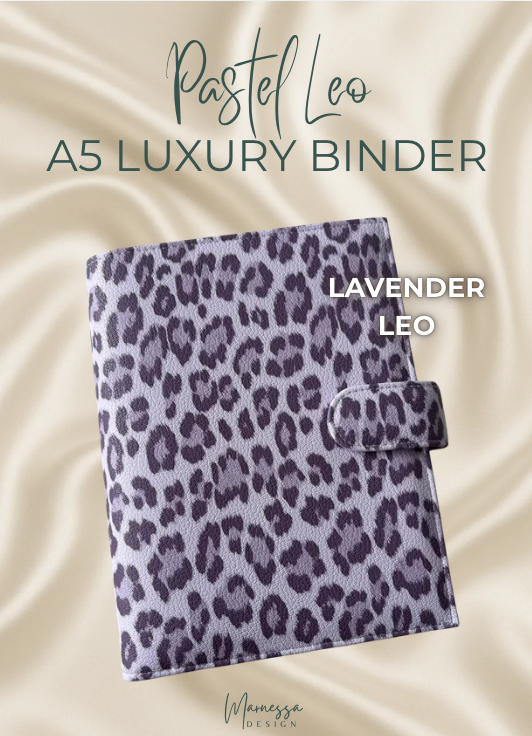 A5 Luxury Binder mit Flyleaf | LAVENDER LEO
