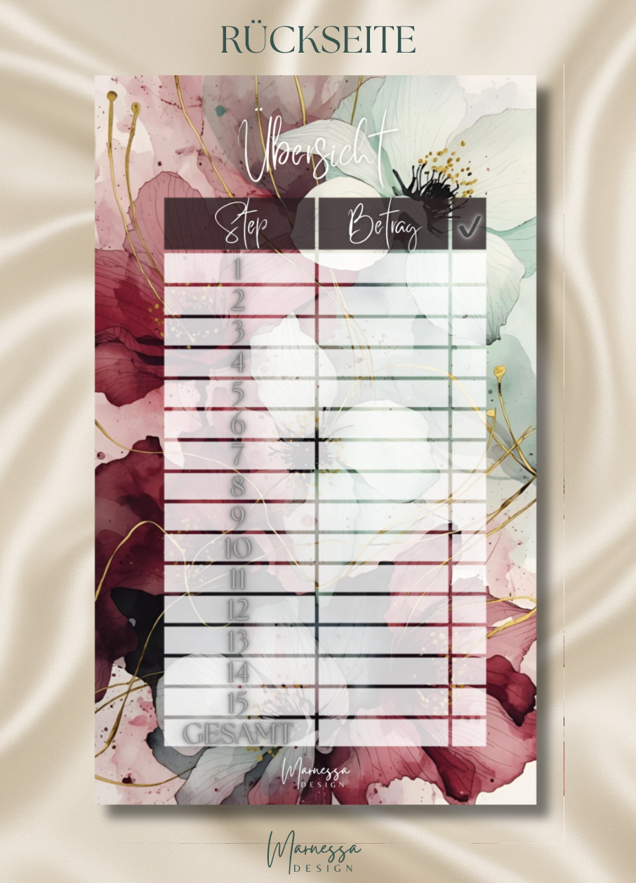 MIX & MATCH - MEIN SPARPLAN | DECKBLATT "WILDFLOWER GLOW"