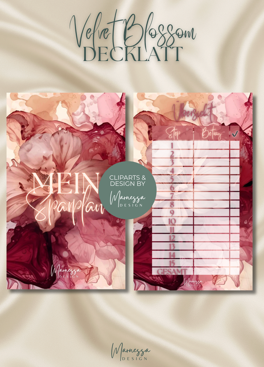 MEIN SPARPLAN | EINLAGEN "VELVET BLOSSOM"