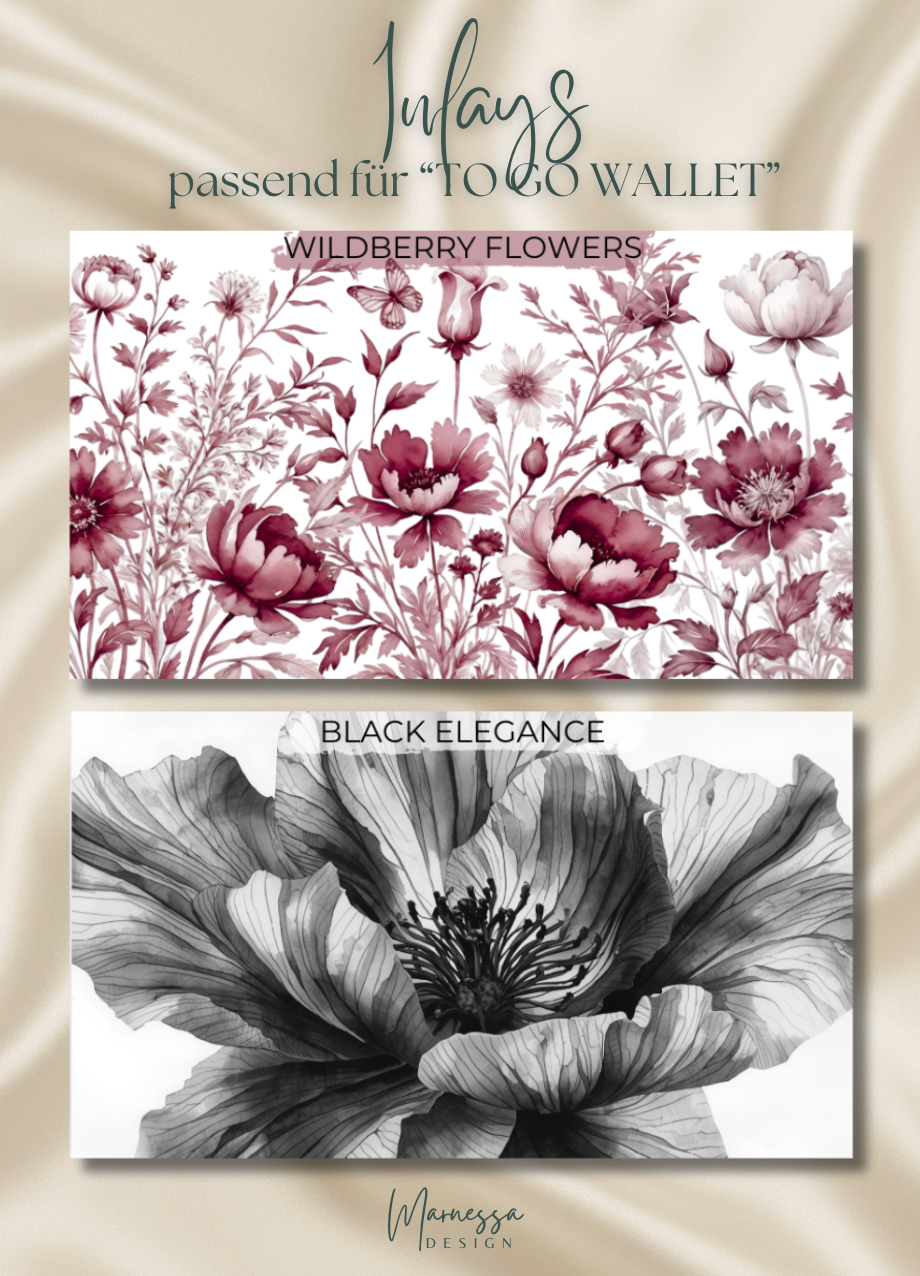 Inlays für Portemonnaie "MARNESSA WALLET" | Einlagen personalisiert