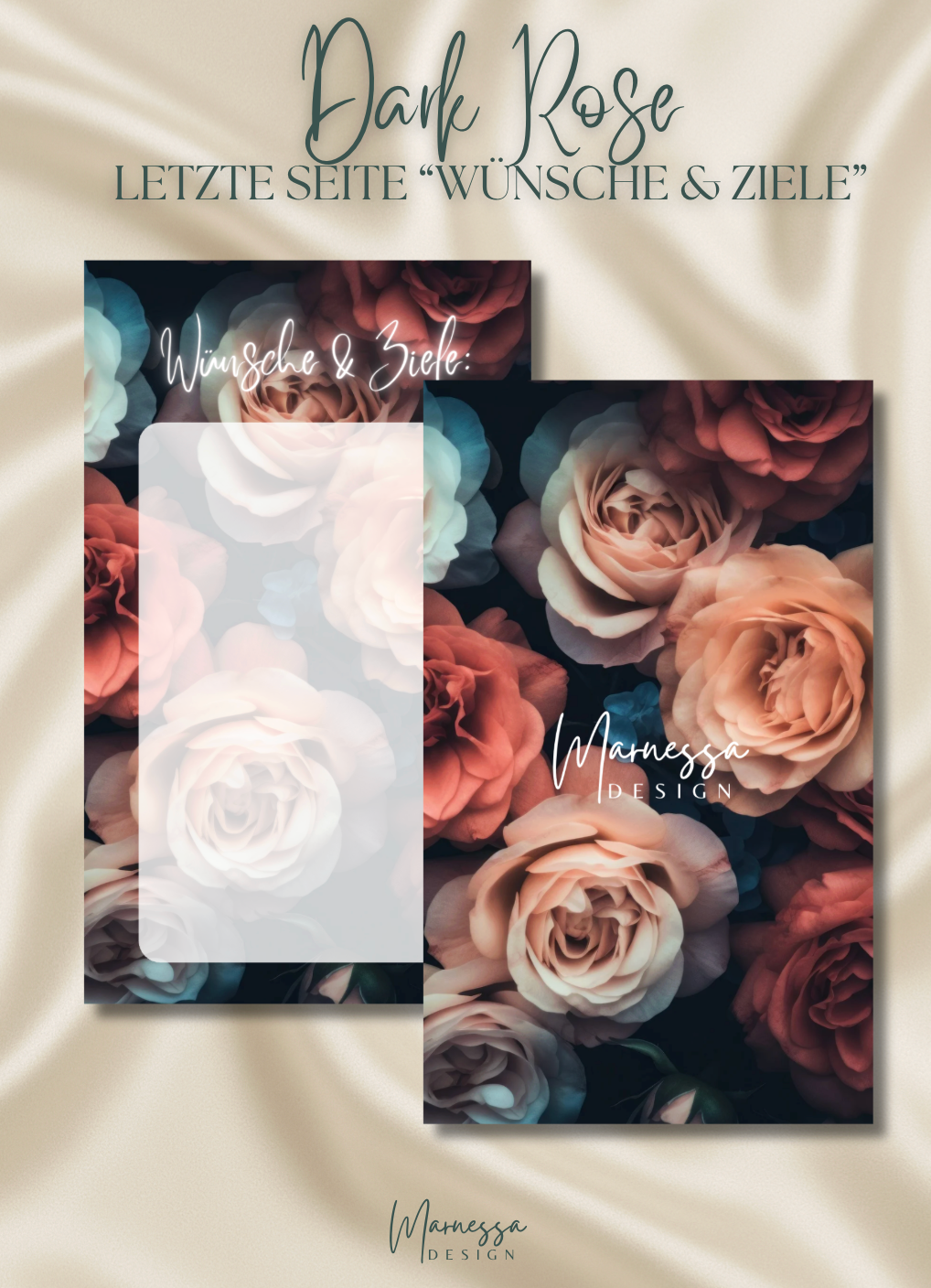 5000 € Sparplan | EINLAGEN "DARK ROSE" | matt foliert