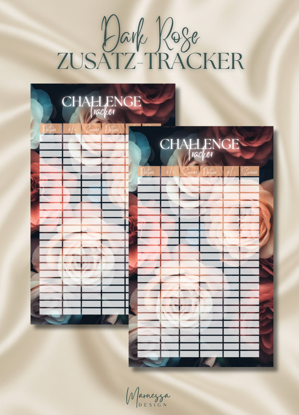 A6 | CHALLENGE TRACKER "DARK ROSE" | matt foliert