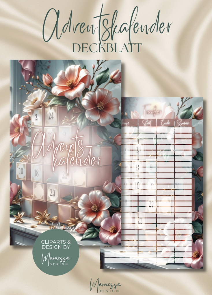DECKBLÄTTER "ROSY GLOW" EINZELN | Trennblatt | Deckblatt | matt foliert | A6